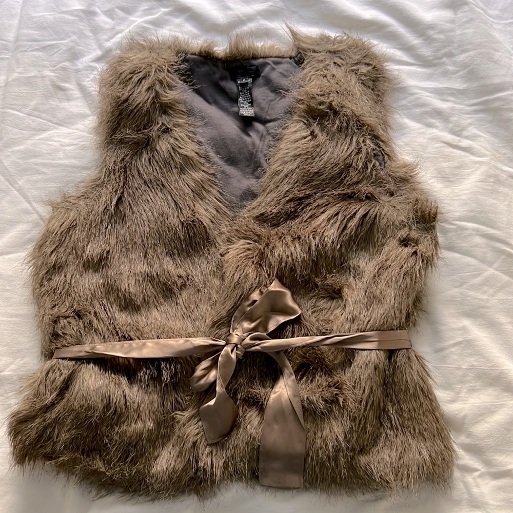 J. Crew Faux Fur Vest